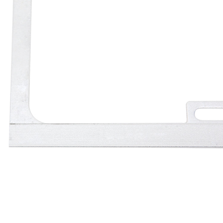 2 PCS Car License Plate Frames Car Styling License Plate Frame Magnesium Alloy Universal License Plate Holder Car Accessories(Silver) - License Plate Covers & Frames by PMC TechLife | Online Shopping South Africa | PMC TechLife | Buy Now Pay Later Mobicred