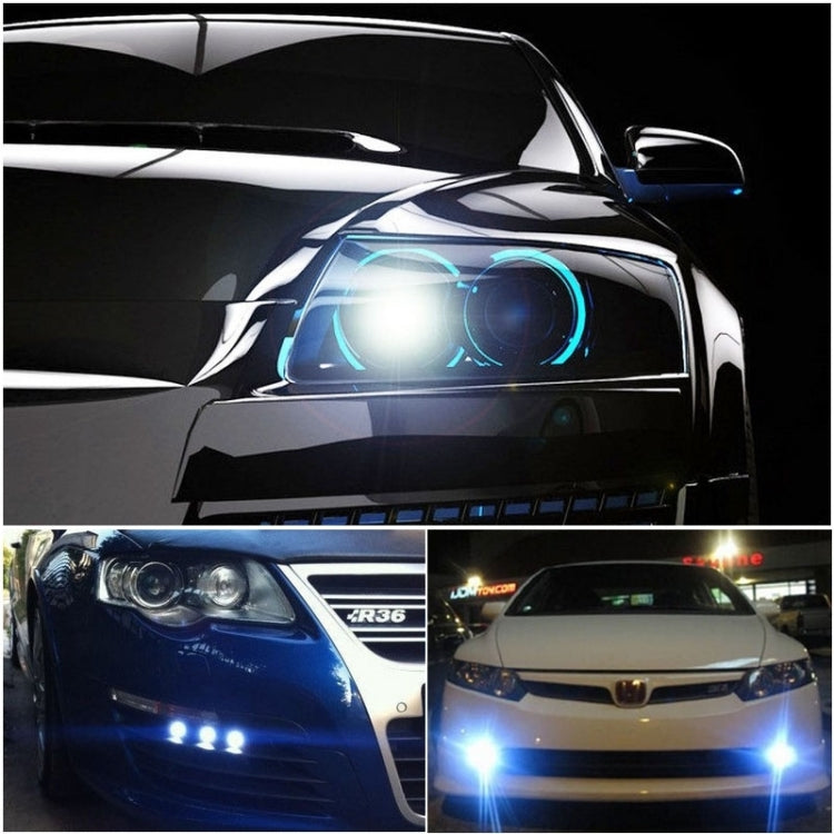 2 PCS 2.5 inch DC12-24V 10W 900LM 6500K Car Angel Eyes Fog Lamp Foglight, Cable Length: 20cm(White Light + White Light) - Fog / Driving Lights by PMC Jewellery | Online Shopping South Africa | PMC Jewellery | Buy Now Pay Later Mobicred