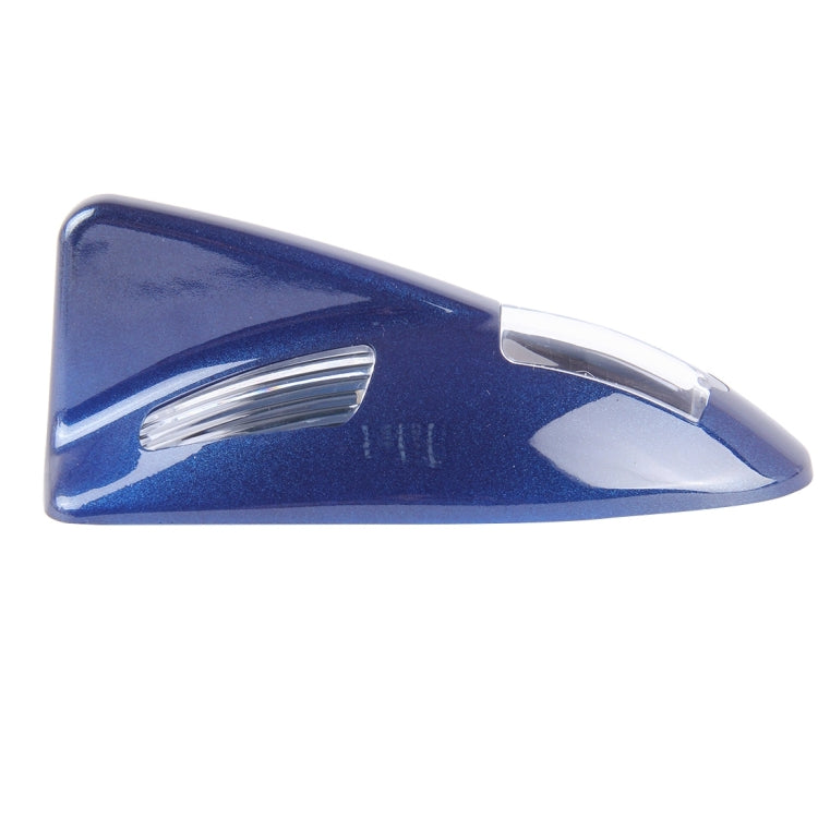 Solar Colorful Light Anti Collision Shark Fin Car Taillight LED Flash Warning Light Caution Light(Dark Blue) - Warning Lights by PMC Jewellery | Online Shopping South Africa | PMC Jewellery | Buy Now Pay Later Mobicred