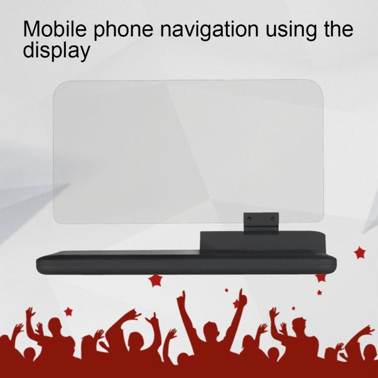 Universal Car GPS HUD Head Up Display Holder / Mobile Phone Navigation Bracket, For iPhone, Galaxy, Huawei, Xiaomi, Lenovo, Sony, LG, HTC and Other Smartphones(Black) - Head Up Display System by PMC TechLife | Online Shopping South Africa | PMC TechLife | Buy Now Pay Later Mobicred