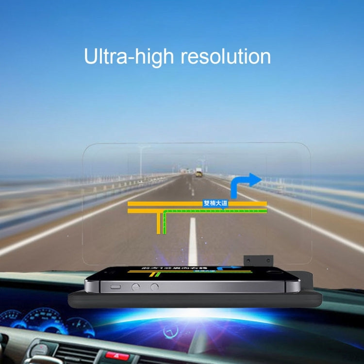 Universal Car GPS HUD Head Up Display Holder / Mobile Phone Navigation Bracket, For iPhone, Galaxy, Huawei, Xiaomi, Lenovo, Sony, LG, HTC and Other Smartphones(Black) - Head Up Display System by PMC Jewellery | Online Shopping South Africa | PMC Jewellery | Buy Now Pay Later Mobicred