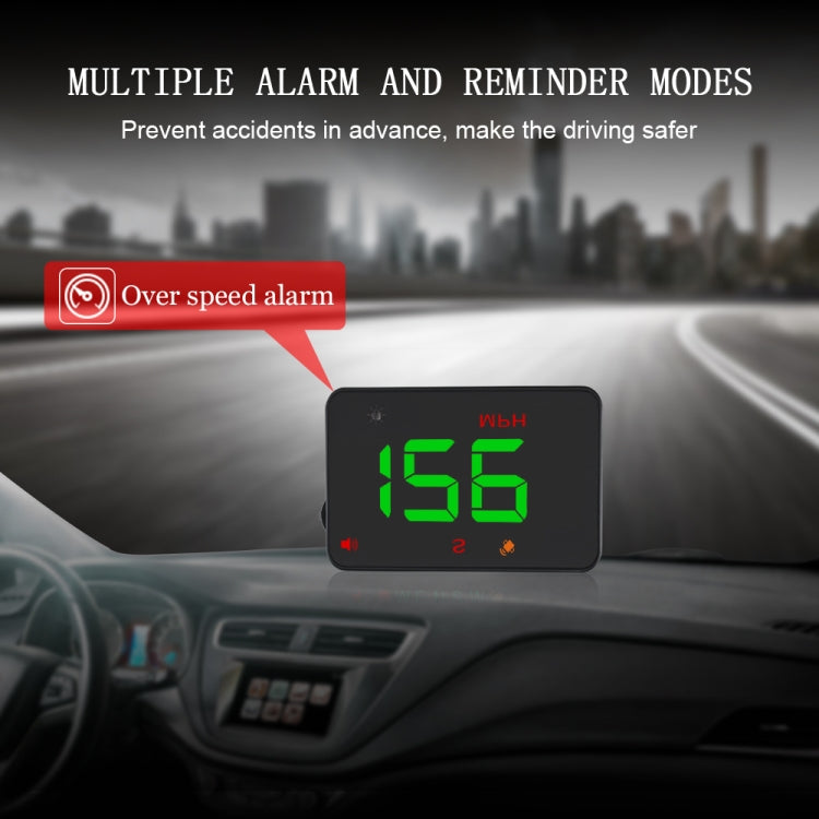 Geyiren A5 HUD 3.5 inch Car Head Up Display with GPS System, Two Mode Display, Light Sensors, KM/h MPH Speed, Compass, Speed Alarm (Green Light) - Head Up Display System by PMC TechLife | Online Shopping South Africa | PMC TechLife | Buy Now Pay Later Mobicred