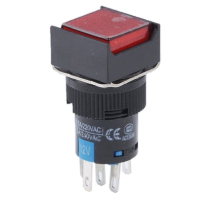 Car DIY Square Button Push Switch with LED Indicator, DC 24V(Red) - Car Switches by PMC Jewellery | Online Shopping South Africa | PMC Jewellery