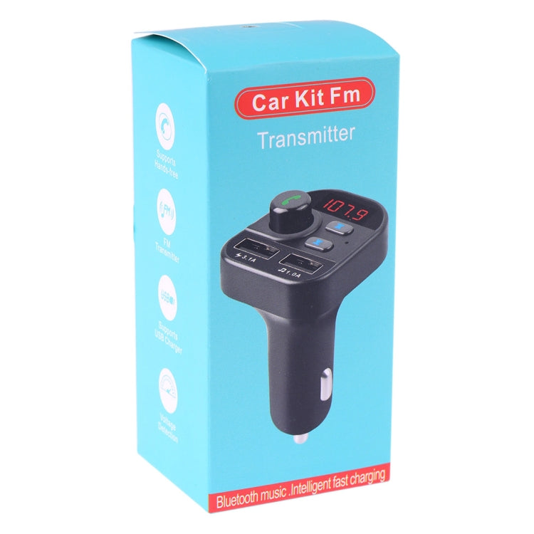 805E Dual USB Charging Bluetooth FM Transmitter MP3 Music Player Car Kit, Support Hands-Free Call  & Read TF Card / U Disk Music(Black) - Bluetooth Car Kits by PMC TechLife | Online Shopping South Africa | PMC TechLife | Buy Now Pay Later Mobicred