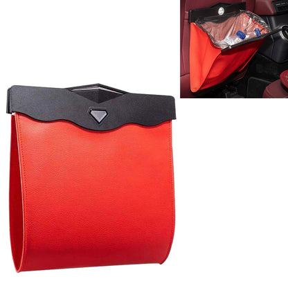 Car Multifunctional LED Design Hanging Folding Garbage Bin Storage Box (Red) - Stowing Tidying by PMC Jewellery | Online Shopping South Africa | PMC Jewellery | Buy Now Pay Later Mobicred