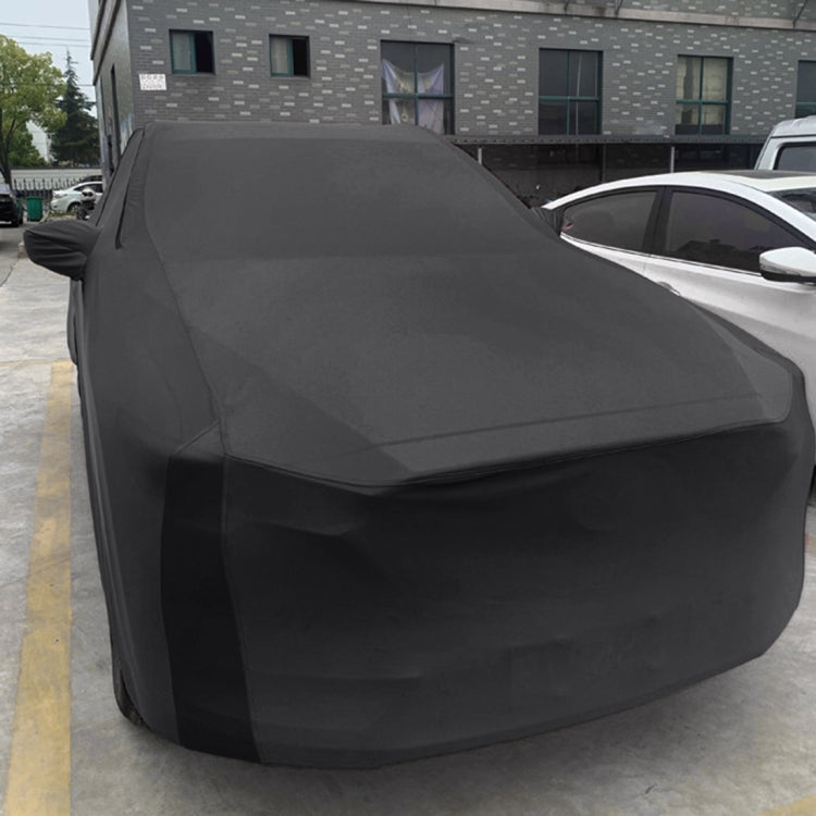 Anti-Dust Anti-UV Heat-insulating Elastic Force Cotton Car Cover for Sedan Car, Size: S, 4.3m~4.65m (Black) - PE Material by PMC TechLife | Online Shopping South Africa | PMC TechLife | Buy Now Pay Later Mobicred