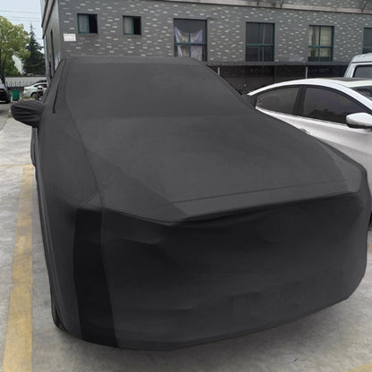 Anti-Dust Anti-UV Heat-insulating Elastic Force Cotton Car Cover for Sedan Car, Size: S, 4.3m~4.65m (Black) - PE Material by PMC Jewellery | Online Shopping South Africa | PMC Jewellery | Buy Now Pay Later Mobicred