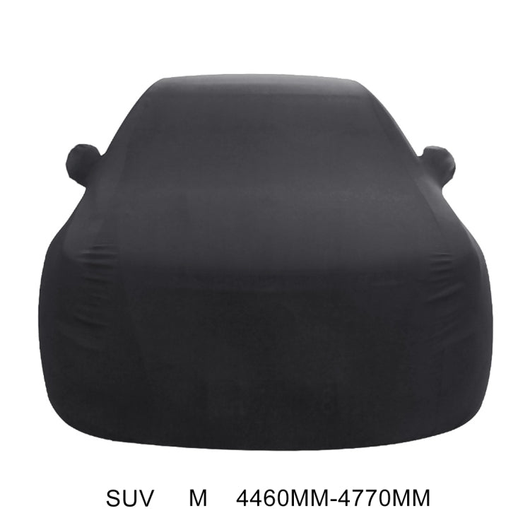 Anti-Dust Anti-UV Heat-insulating Elastic Force Cotton Car Cover for SUV, Size: M, 4.46m~4.77m (Black) - PE Material by PMC Jewellery | Online Shopping South Africa | PMC Jewellery | Buy Now Pay Later Mobicred