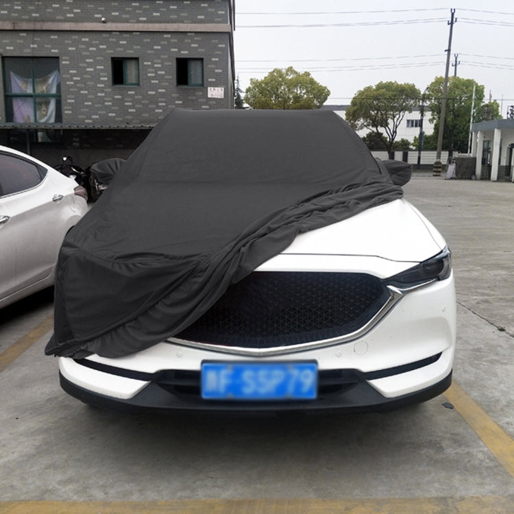 Anti-Dust Anti-UV Heat-insulating Elastic Force Cotton Car Cover for SUV, Size: S, 4.2m~4.45m (Black) - PE Material by PMC TechLife | Online Shopping South Africa | PMC TechLife | Buy Now Pay Later Mobicred