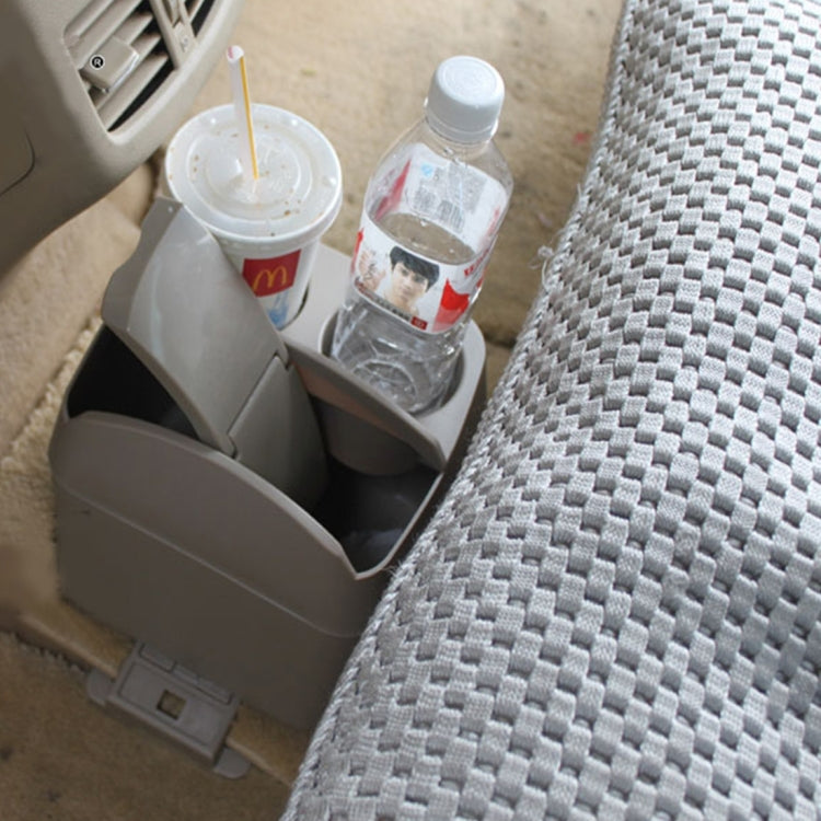 SHUNWEI SD-1605 Multifunction 3 in 1 Car Cup Holder Drink Bottle Can Garbage Can Portable Vehicle Trash Can Bin Rubbish Bin Organizer(Khaki) - Stowing Tidying by SHUNWEI | Online Shopping South Africa | PMC TechLife | Buy Now Pay Later Mobicred