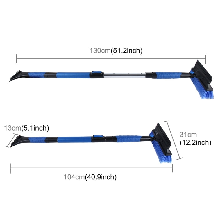 2 in 1 Car High-strength Scalable Removable Snow Shovel with Snow Frost Broom Brush And Ice Scraper - Ice Scraper by PMC TechLife | Online Shopping South Africa | PMC TechLife | Buy Now Pay Later Mobicred
