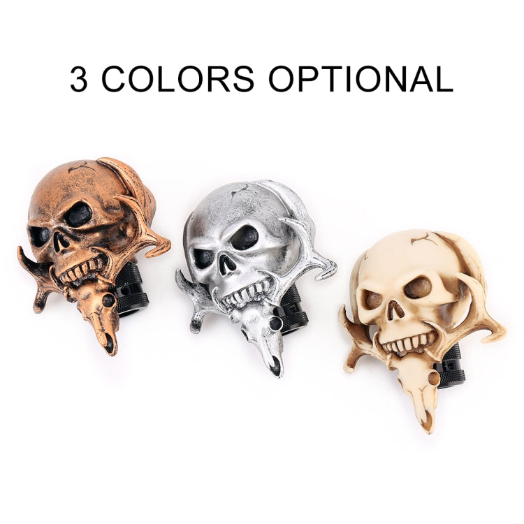 Universal Vehicle Car Creative Skull Double Heads Shaped Shifter Cover Manual Automatic Gear Shift Knob (Bronze) - Shift Knob by PMC Jewellery | Online Shopping South Africa | PMC Jewellery | Buy Now Pay Later Mobicred