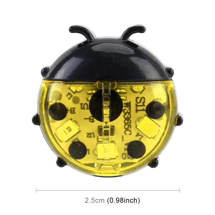 2pcs Ladybug Shape Car Door Anti-collision Colorful Warning Light(Yellow) - Warning Lights by PMC Jewellery | Online Shopping South Africa | PMC Jewellery | Buy Now Pay Later Mobicred