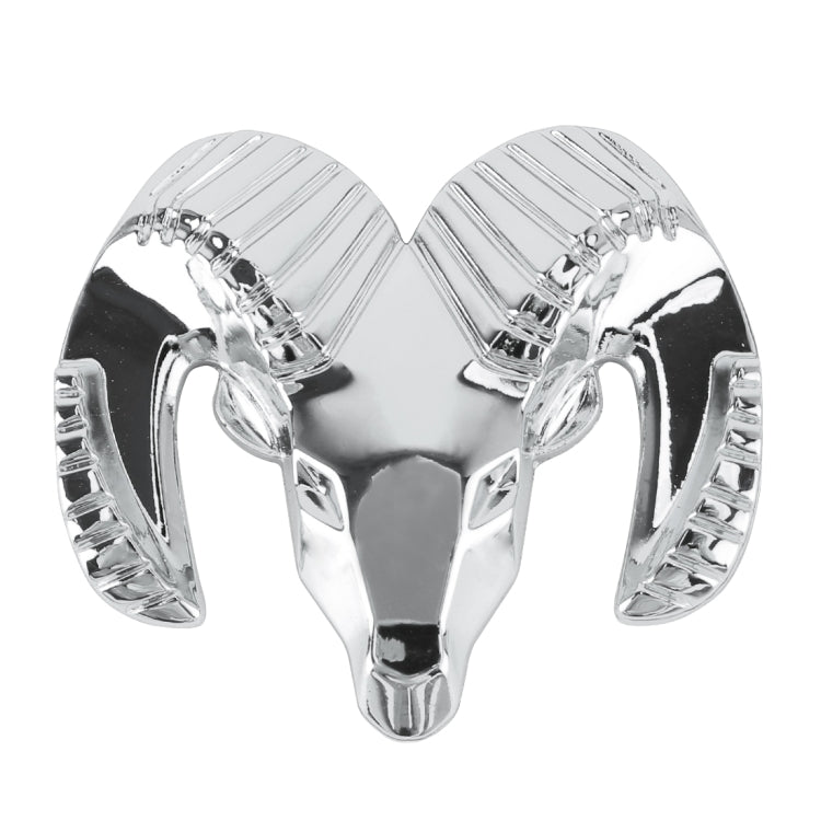 Bull Pattern Car Metal Body Decorative Sticker, Size : L (Silver) - Decorative Sticker by PMC Jewellery | Online Shopping South Africa | PMC Jewellery