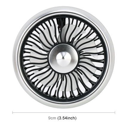 Multi-function Portable Car Air Outlet Sucker Electric Cooling Fan(Silver) - Heating & Fans by PMC Jewellery | Online Shopping South Africa | PMC Jewellery | Buy Now Pay Later Mobicred