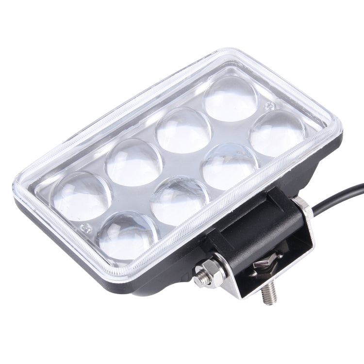 4 inch DC 9-36V 40W 3800LM 6000K IP67 Waterproof Squared Car Spotlight Fog Spot Light Foglight LED Car Bulbs with 8 LED Lights(White Light) - Work Lights by PMC Jewellery | Online Shopping South Africa | PMC Jewellery | Buy Now Pay Later Mobicred