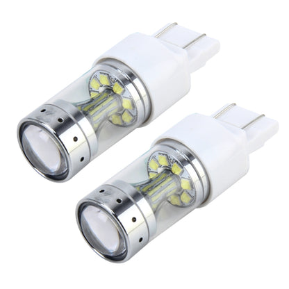 2 PCS 7443 60W Car Auto Brake Light with 12 CREE XB-D Lamps, DC 12V(White Light) - Brake Lights by PMC Jewellery | Online Shopping South Africa | PMC Jewellery | Buy Now Pay Later Mobicred