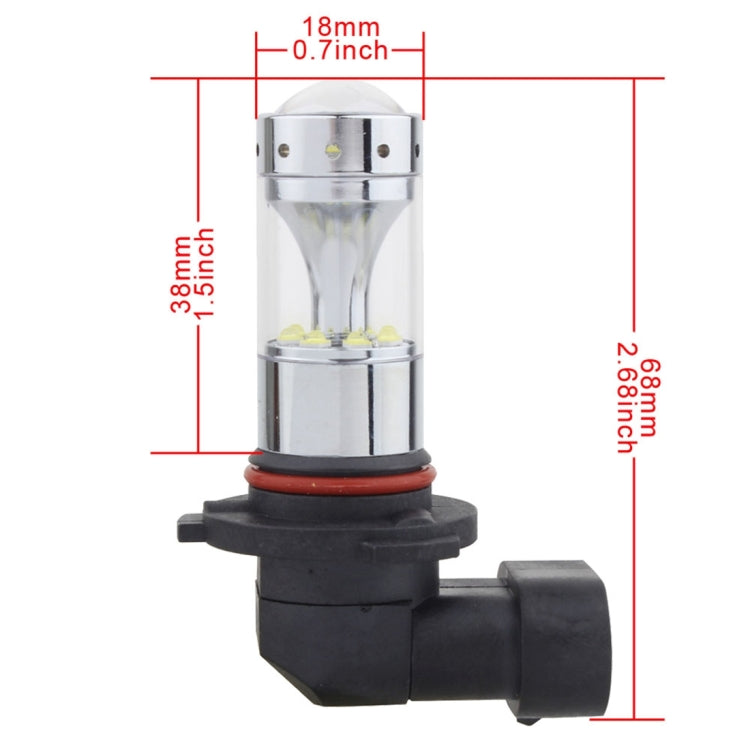 2 PCS 9005 60W 1200 LM 6000K Car Fog Lights with 12 XB-D LED Lamps, DC 12V(White Light) - Fog / Driving Lights by PMC TechLife | Online Shopping South Africa | PMC TechLife | Buy Now Pay Later Mobicred