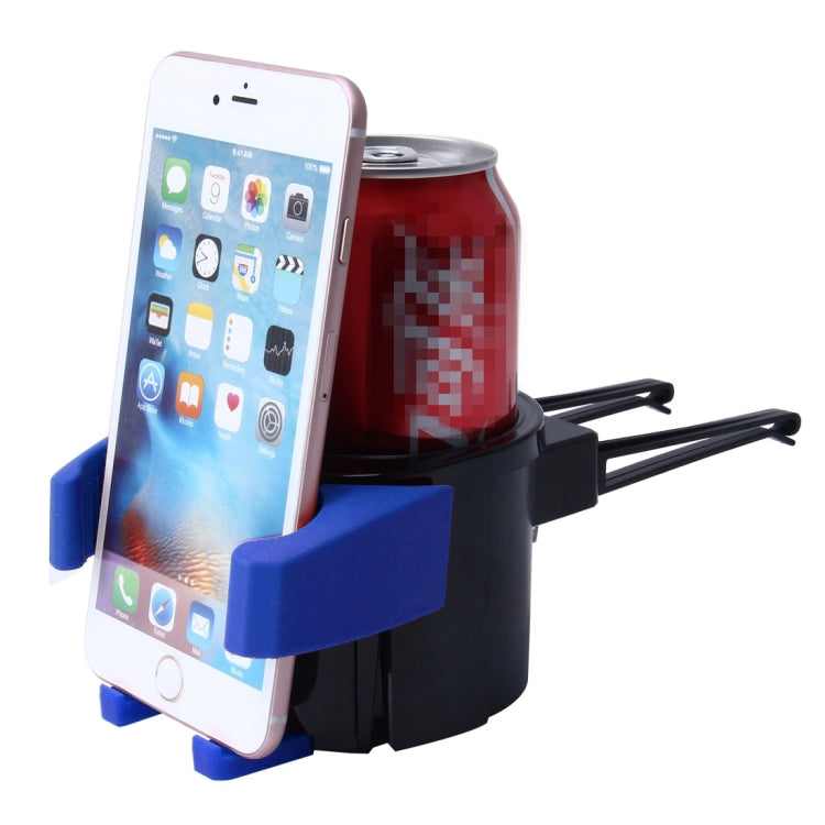SHUNWEI SD-1027 Car Auto Multi-functional ABS Air Vent Drink Holder Bottle Cup Holder Phone Holder Mobile Mount (Blue) - Car Drink Holders by SHUNWEI | Online Shopping South Africa | PMC TechLife | Buy Now Pay Later Mobicred