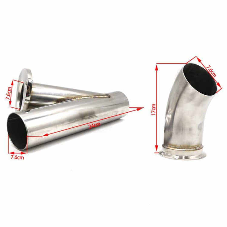 CNSPEED Stainless Steel Car Remote Control Electric Exhaust Valve Pipe Set, Size: 2.5 inch - Exhaust Pipes by PMC Jewellery | Online Shopping South Africa | PMC Jewellery