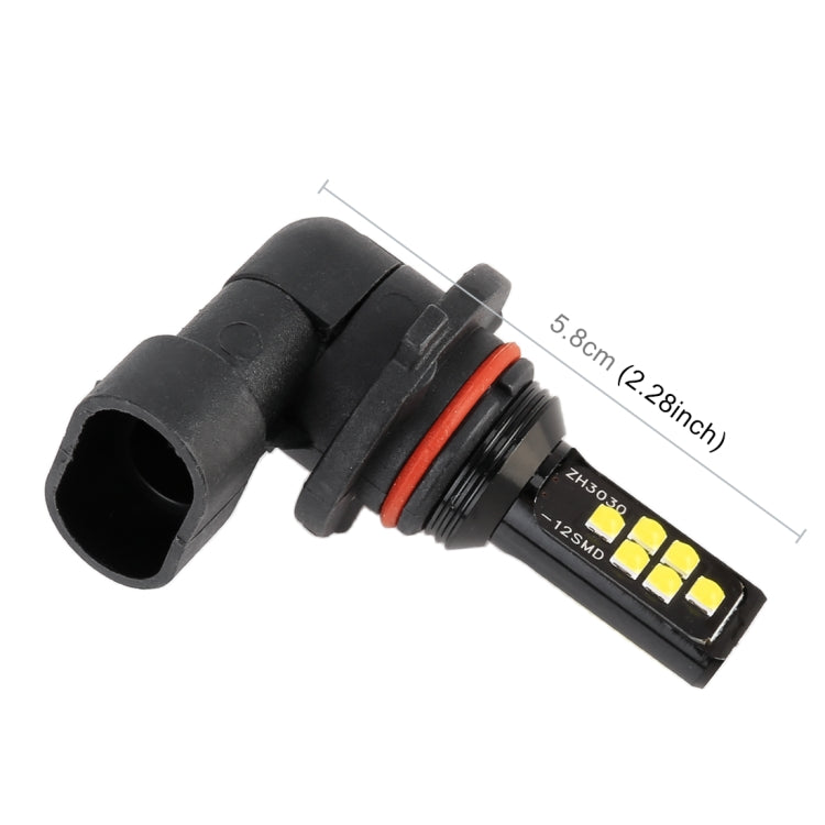 2 PCS 9005 DC9-16V / 3.5W / 6000K / 320LM Car Auto Fog Light 12LEDs SMD-ZH3030 Lamps, with Constant Current(White Light) - Fog / Driving Lights by PMC TechLife | Online Shopping South Africa | PMC TechLife | Buy Now Pay Later Mobicred
