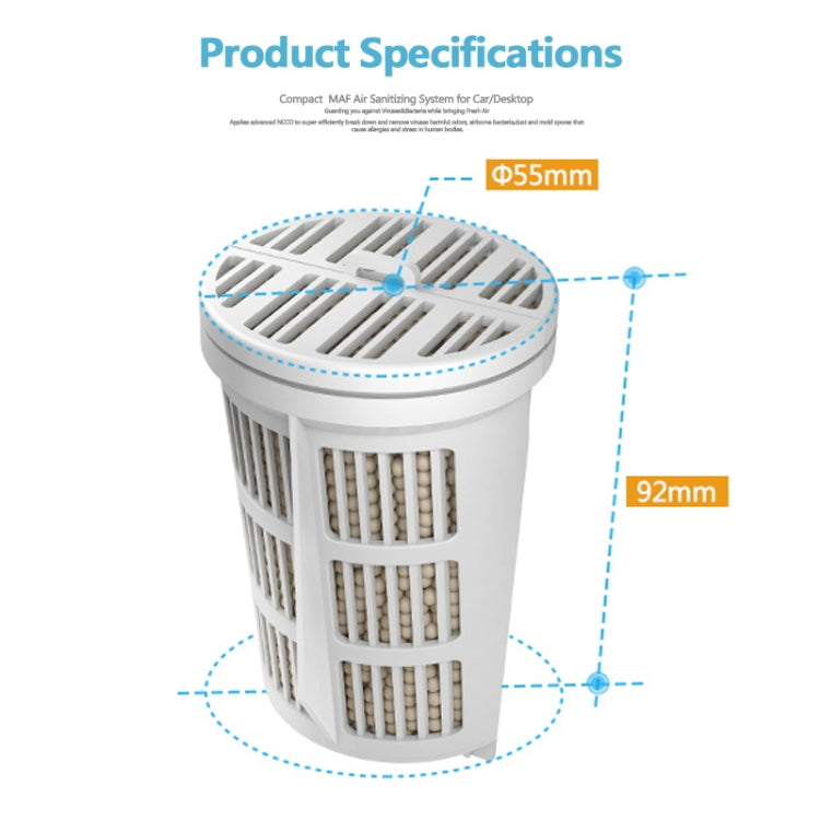XPower M8 Car Air Purifier Filter + Filter Element for XPower X8 Nano Air Purifier - Air Purifier by Xpower | Online Shopping South Africa | PMC TechLife | Buy Now Pay Later Mobicred