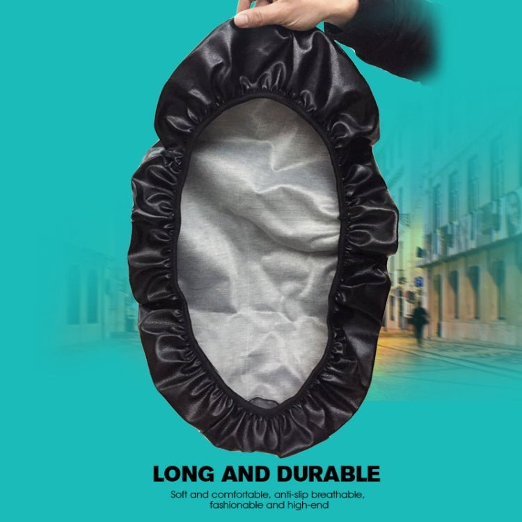 Waterproof Motorcycle Black Leather Seat Cover Prevent Bask In Seat Scooter Cushion Protect, Size: L, Length: 55-60cm; Width: 25-35cm - Seat Covers by PMC TechLife | Online Shopping South Africa | PMC TechLife | Buy Now Pay Later Mobicred