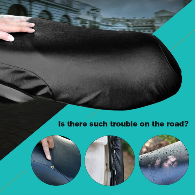 Waterproof Motorcycle Black Leather Seat Cover Prevent Bask In Seat Scooter Cushion Protect, Size: L, Length: 55-60cm; Width: 25-35cm - Seat Covers by PMC TechLife | Online Shopping South Africa | PMC TechLife | Buy Now Pay Later Mobicred