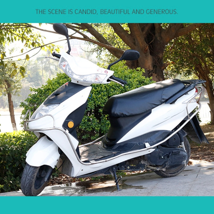 Waterproof Motorcycle Black Leather Seat Cover Prevent Bask In Seat Scooter Cushion Protect, Size: XL, Length: 61-65cm; Width: 27-38cm - Seat Covers by PMC TechLife | Online Shopping South Africa | PMC TechLife | Buy Now Pay Later Mobicred