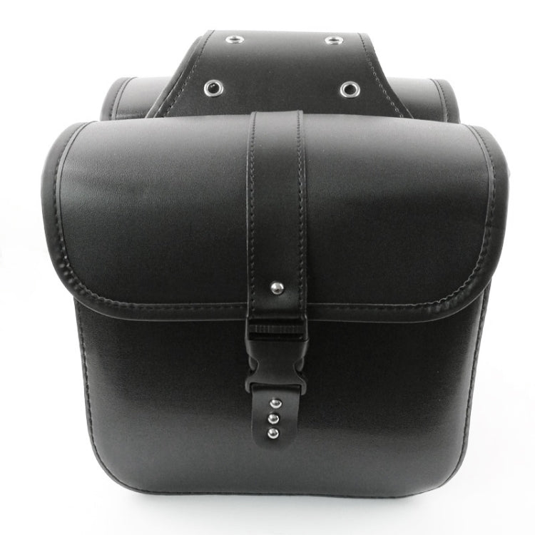 Motorcycle Accessories Modified Side of the Box Leather Bag Knight Bag Kit(Black) - Bags & Luggages by PMC Jewellery | Online Shopping South Africa | PMC Jewellery | Buy Now Pay Later Mobicred