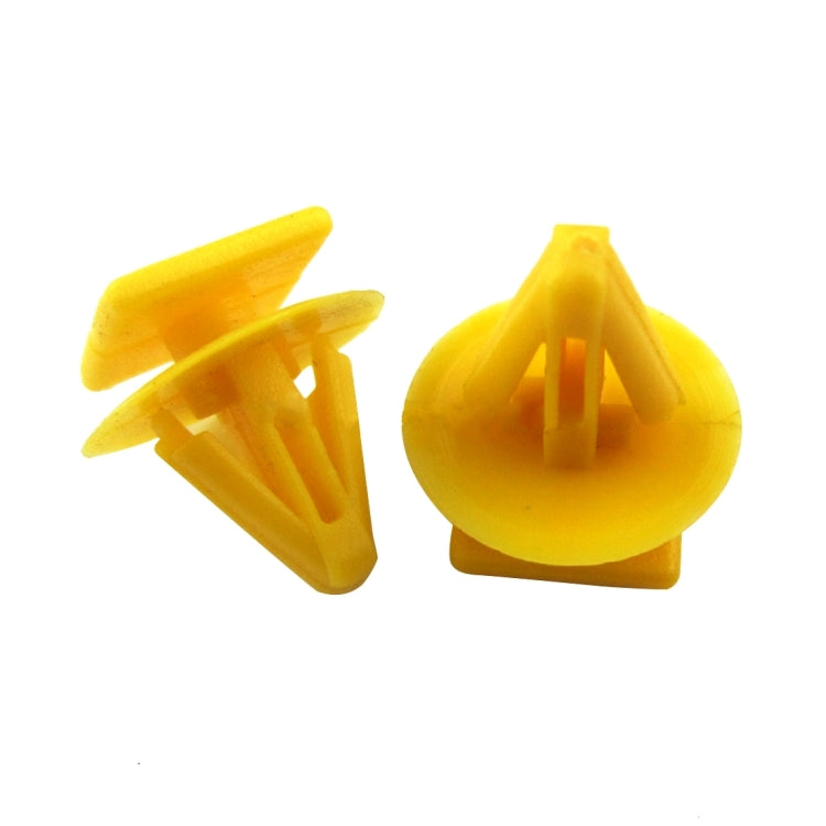 100 PCS Hole Plastic Rivets Fastener Push Clips(Yellow) - Auto Fastener & Clips by PMC Jewellery | Online Shopping South Africa | PMC Jewellery