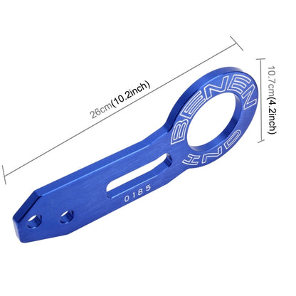 Benen Aluminum Alloy Rear Tow Towing Hook Trailer Ring for Universal Car Auto with Two Screw Holes(Blue) - Towing Bars by PMC Jewellery | Online Shopping South Africa | PMC Jewellery | Buy Now Pay Later Mobicred