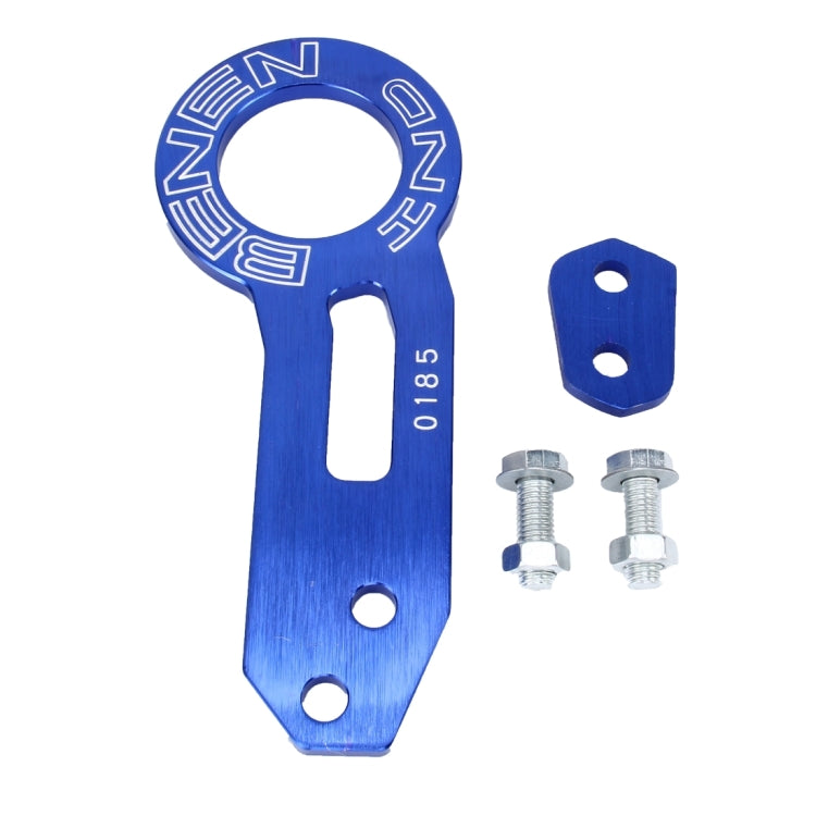 Benen Aluminum Alloy Rear Tow Towing Hook Trailer Ring for Universal Car Auto with Two Screw Holes(Blue) - Towing Bars by PMC Jewellery | Online Shopping South Africa | PMC Jewellery | Buy Now Pay Later Mobicred