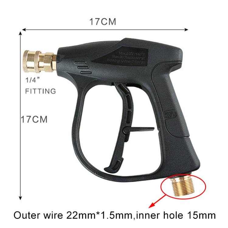 High Pressure Car Wash Foam Gun Soap Foamer Generator Water Sprayer Gun, Outer Wire: 22 x 1.5, Inner Hole: 15 - Car Washer & Accessories by PMC TechLife | Online Shopping South Africa | PMC TechLife | Buy Now Pay Later Mobicred