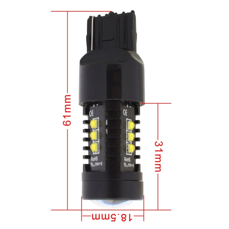 2 PCS MZ 10W 1080LM 5500K 7440 12 XB-D LED Car Reverse Lights T20 Tail Backup Lamps Car Tail Parking DRL Brake Parking Lights, DC 12-24V(White Light) - free shipping - PMC TechLife - Order now!