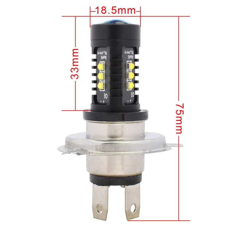 2 PCS MZ 10W 1080 LM 5500K H4 12 XB-D LED Car Headlights Driving Lamps, DC 12-24V(White Light) - LED Headlamps by MZ | Online Shopping South Africa | PMC TechLife | Buy Now Pay Later Mobicred