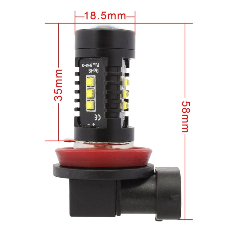 2 PCS MZ 10W 1080 LM 5500K H8/H11 12 XB-D LED Car Front Fog Lights Car Car Fog Light Auto Daytime Running Lights, DC 12-24V(White Light) - Fog / Driving Lights by MZ | Online Shopping South Africa | PMC TechLife | Buy Now Pay Later Mobicred