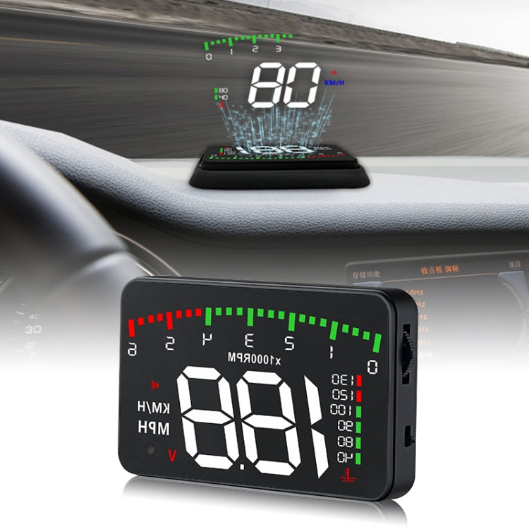 A900 OBD2 3.5 inch Vehicle-mounted Head Up Display Security System, Support Car Speed / Engine Revolving Speed Display / Water Temperature / Voltage / Driving Mileage - Head Up Display System by PMC TechLife | Online Shopping South Africa | PMC TechLife | Buy Now Pay Later Mobicred