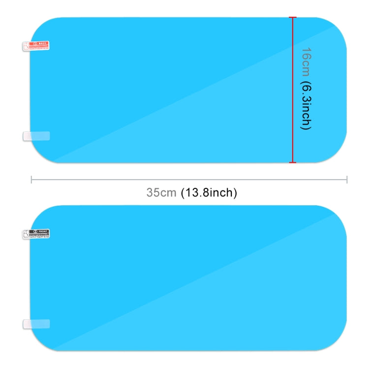 Truck PET Rearview Mirror Protective Window Clear Anti-fog Waterproof Rain Shield Film - Auto Film by PMC TechLife | Online Shopping South Africa | PMC TechLife | Buy Now Pay Later Mobicred