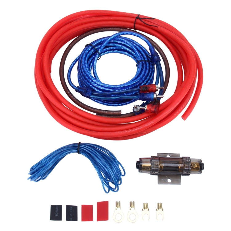 1200W 4GA Car Copper Clad Aluminum Power Subwoofer Amplifier Audio Wire Cable Kit with 60Amp Fuse Holder - DIY Cables by PMC Jewellery | Online Shopping South Africa | PMC Jewellery