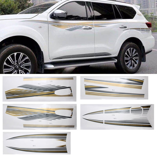 5 PCS SUV Body Decorative Strip Brand Car Streamline Shining Sticker for Nissan TERRA 2019 - Decorative Sticker by PMC Jewellery | Online Shopping South Africa | PMC Jewellery | Buy Now Pay Later Mobicred