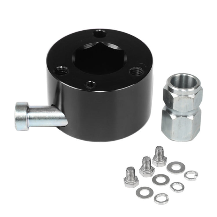 Universal Aluminum Car Steering Wheel Quick Release Disconnect Hub 3/4 inch Shaft Size(Black) - free shipping - PMC TechLife - Order now!