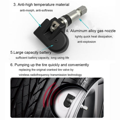 VC601 TPMS 4 Built-in Sensors Tire Pressure Monitoring Alarming System Diagnostic-tool with Bluetooth 4.0 Work on Android / iOS / iPad - Tire Pressure Gauges by PMC Jewellery | Online Shopping South Africa | PMC Jewellery | Buy Now Pay Later Mobicred