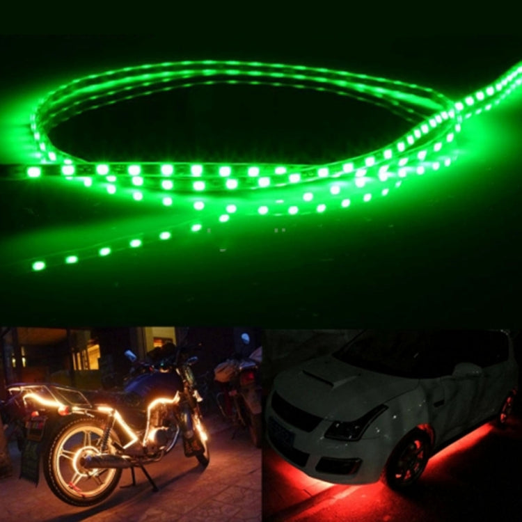 5 PCS 45 LED 3528 SMD Waterproof Flexible Car Strip Light for Car Decoration, DC 12V, Length: 90cm(Green Light) - Decorative Lights by PMC TechLife | Online Shopping South Africa | PMC TechLife | Buy Now Pay Later Mobicred