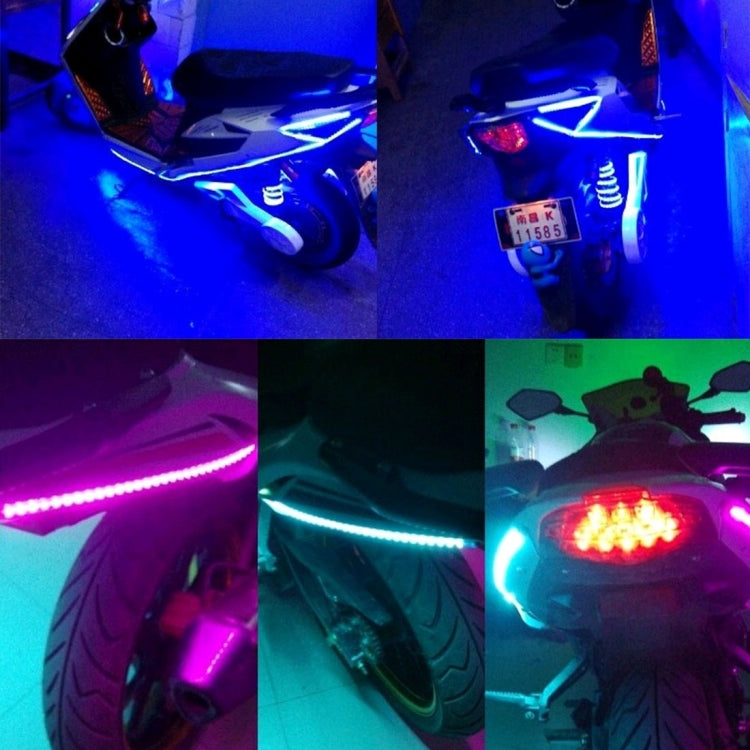 5 PCS Flow Style 45 LED 3528 SMD Waterproof Flexible Car Strip Light for Car Decoration, DC 12V, Length: 90cm(Green Light) - Decorative Lights by PMC TechLife | Online Shopping South Africa | PMC TechLife | Buy Now Pay Later Mobicred