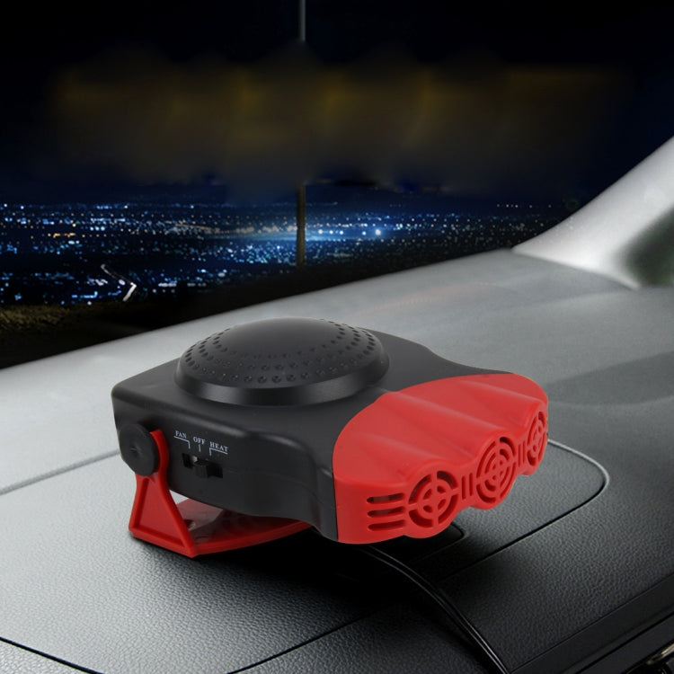 DC 12V 150W Cold and Warm Dual Use Three Outlet Car Auto Electronic Heater Fan Windshield Defroster Demister(Red) - Heating & Fans by PMC Jewellery | Online Shopping South Africa | PMC Jewellery | Buy Now Pay Later Mobicred