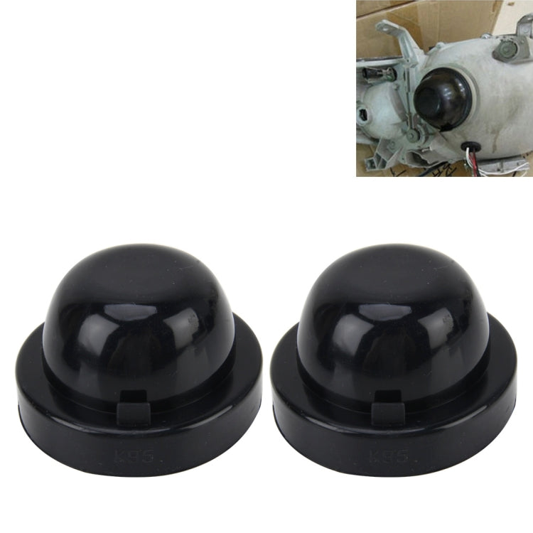2 PCS K95 Universal Car LED Headlight HID Xenon Lamp Silicone Dust Cover Seal Caps Car Dust Cover Waterproof Dustproof Sealing Headlamp Cover for Car Retrofit, Inner Diameter: 9.5cm - Car Light Accessories by PMC TechLife | Online Shopping South Africa | PMC TechLife | Buy Now Pay Later Mobicred