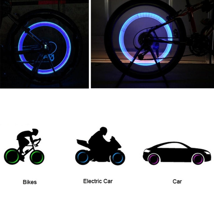 2 PCS Wheel Tyre Lamp With Battery for Car / Motorbike / Bike(Blue Light) - Decorative Lights by PMC TechLife | Online Shopping South Africa | PMC TechLife | Buy Now Pay Later Mobicred