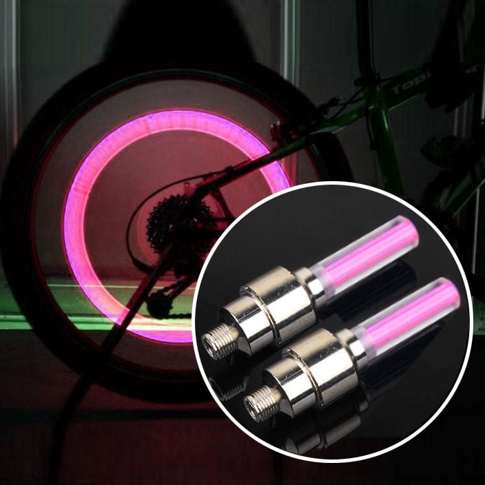 2 PCS Wheel Tyre Lamp With Battery for Car / Motorbike / Bike(Red Light) - Decorative Lights by PMC TechLife | Online Shopping South Africa | PMC TechLife | Buy Now Pay Later Mobicred