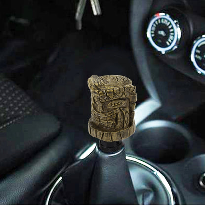 Universal Wood Avatar Shape Car Shift Lever Resin Modified Gear Knobs - Shift Knob by PMC Jewellery | Online Shopping South Africa | PMC Jewellery | Buy Now Pay Later Mobicred